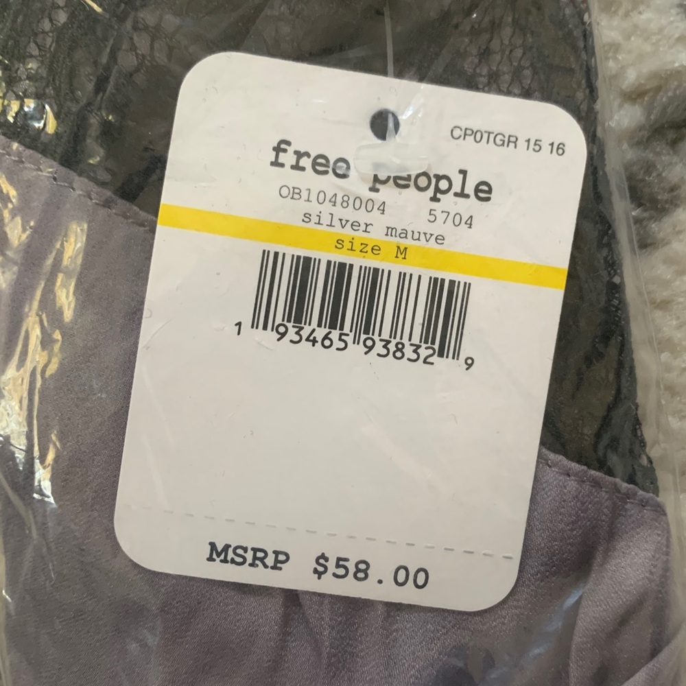 NWT Free People Starlight Cami in Silver Mauve - Picture 5 of 5